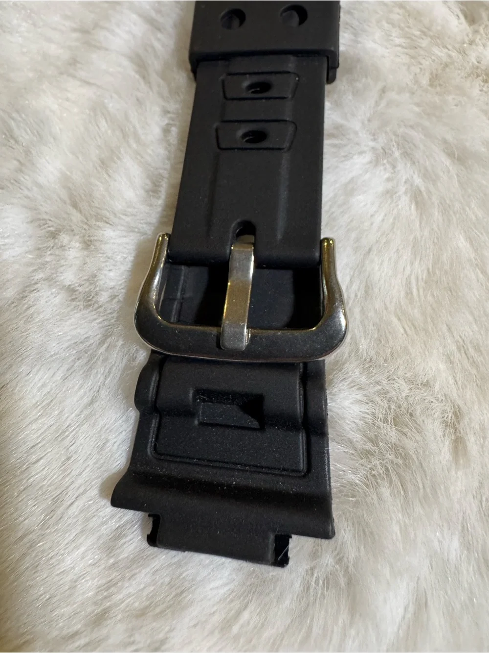 Black Rubber Casio G shock wristband replacement GA-100, GA-110, DW–6900